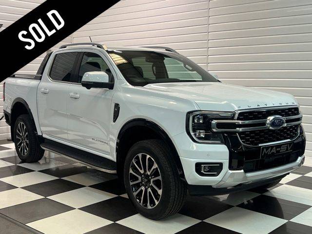 Ford Ranger 3.0 TD V6 EcoBlue Platinum Pickup 4dr Diesel Auto 4WD Euro 6 (s/s) (240 ps) Pick Up Diesel Frozen White